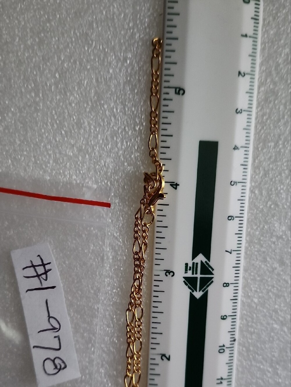 Hand Crafted Gold Chain Bracelet with Blue Cat Face Charm Pendant - Picture 7 of 7